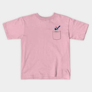 Pocket Fairy Wren Christmas Kids T-Shirt